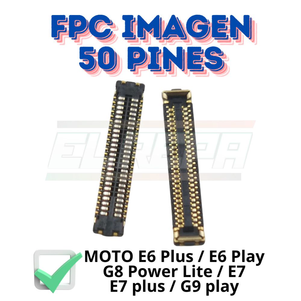 fpc motorola moto e6 plus / e6 play / g8 power lite / e7 / e7 plus / g9 play 50 pines imagen macho