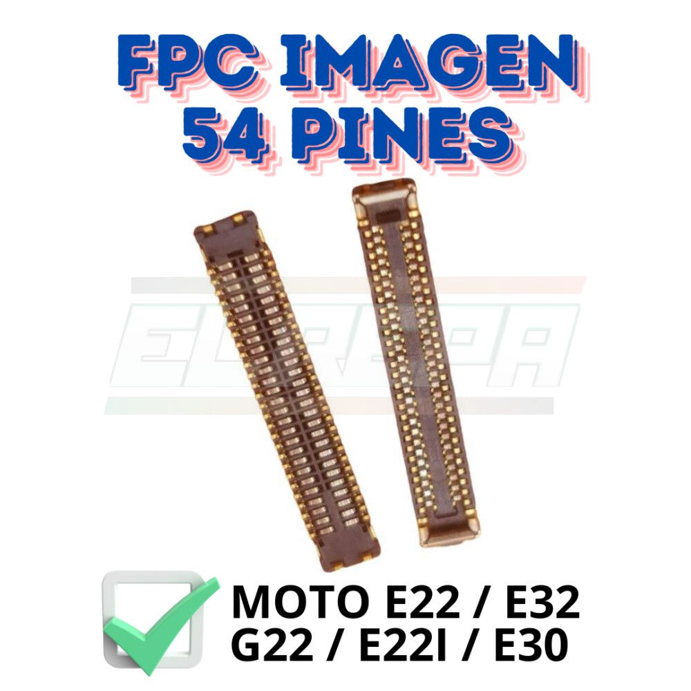 fpc motorola moto e22 / e20 / e32 / e22i / e30 / e40 / g10 / g20 / g22 / g30 54 pines imagen macho