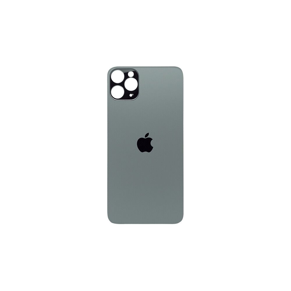 tapa trasera iphone 11 pro max big hole green midnight / verde medianoche