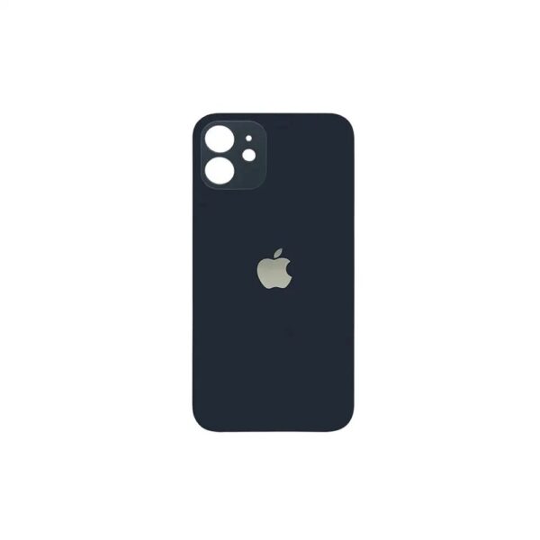 tapa trasera iphone 12 big hole negro