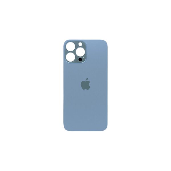 tapa trasera iphone 13 pro big hole azul