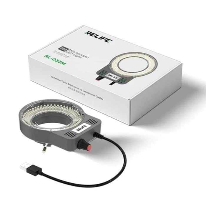 aro 144 led relife rl033m para microscopio (con dimmer)
