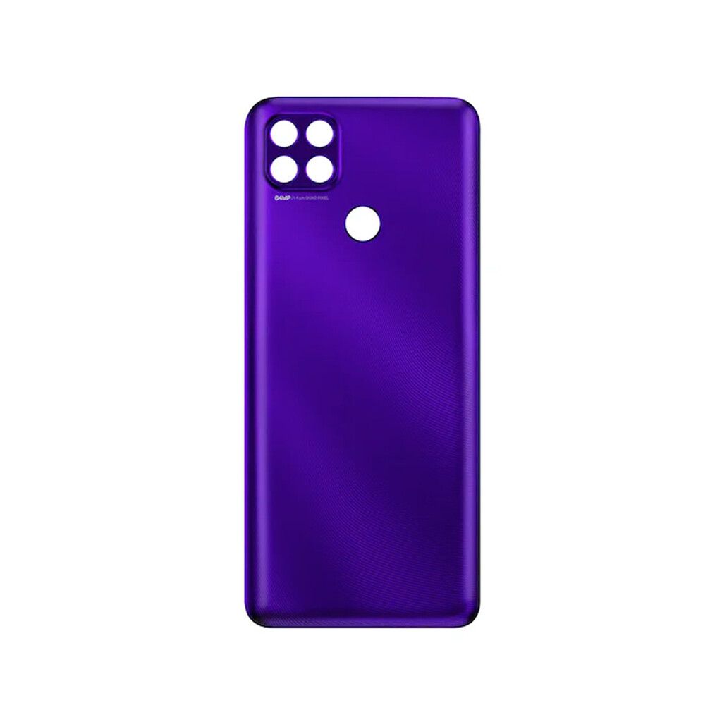 tapa trasera motorola moto g9 power sin logo con botonera violeta 