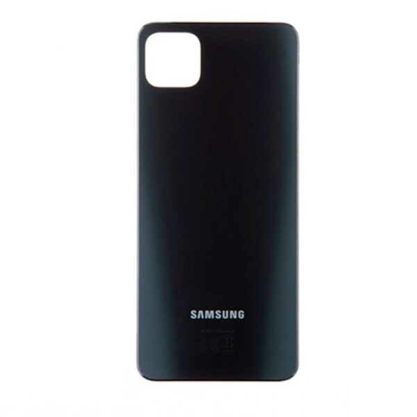 tapa trasera samsung a22 5g con logo sin lente negro 