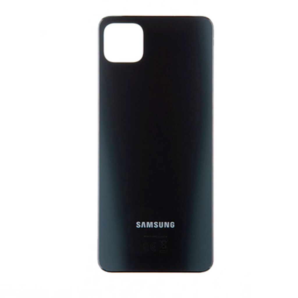 tapa trasera samsung a22 5g con logo sin lente negro 