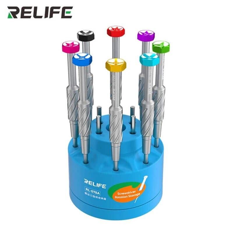 organizador giratorio para destornilladores relife rl 78a