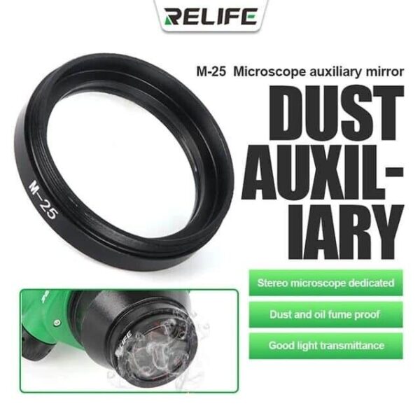 lente protector polvo y humo m25 48 mm