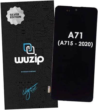 modulo samsung a71 c/marco silver edition