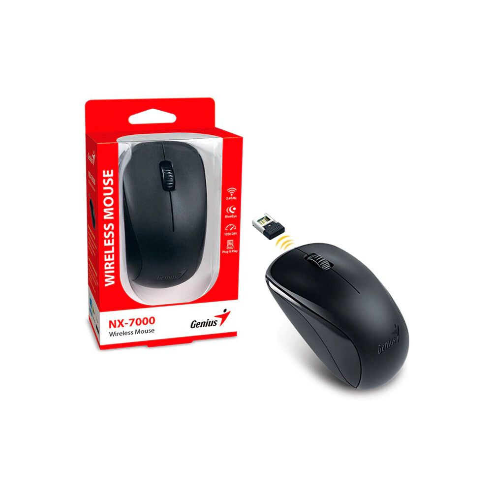mouse genius nx 7000 black wireless