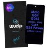 modulo moto g04 / g04s / g24 / g24 power / e14 silver edition