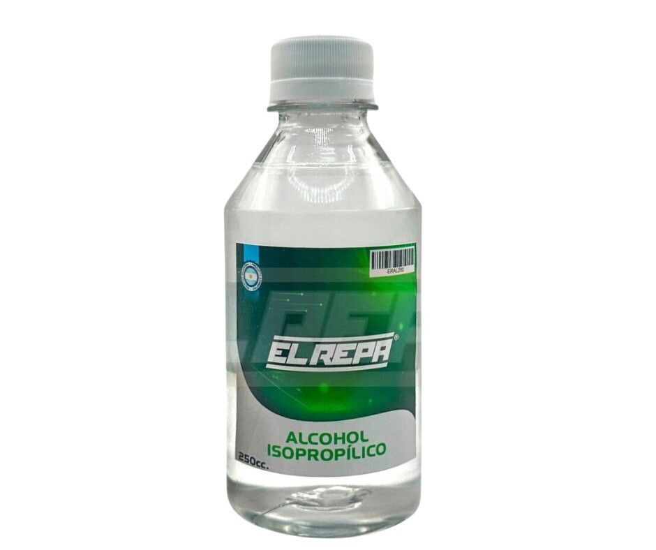 alcohol isopropilico maxima pureza 250cc el repa