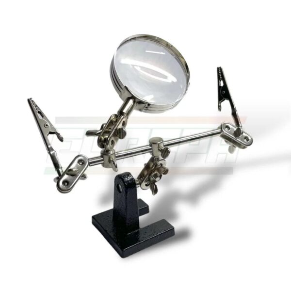soporte multipropósito con lupa