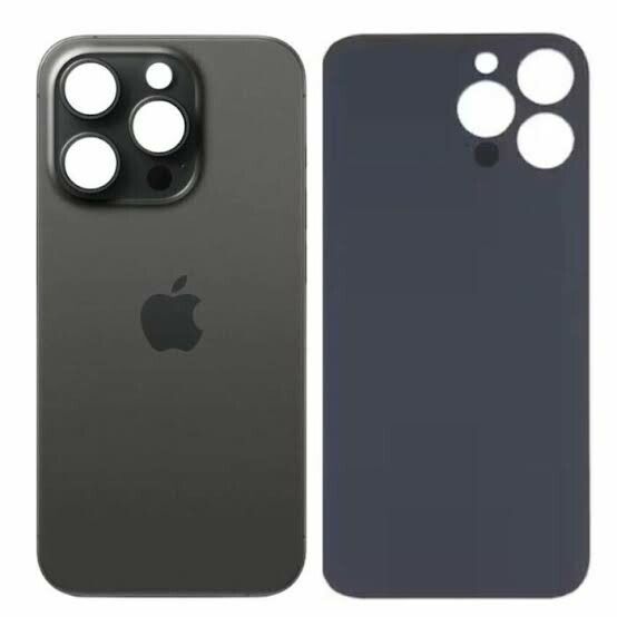 tapa trasera iphone 15 pro max sin lente negro