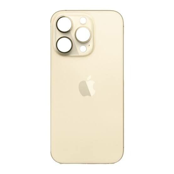 tapa trasera iphone 14 pro max sin lente dorado