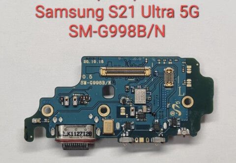 placa de carga samsung s21 ultra 5g g998 b/n original