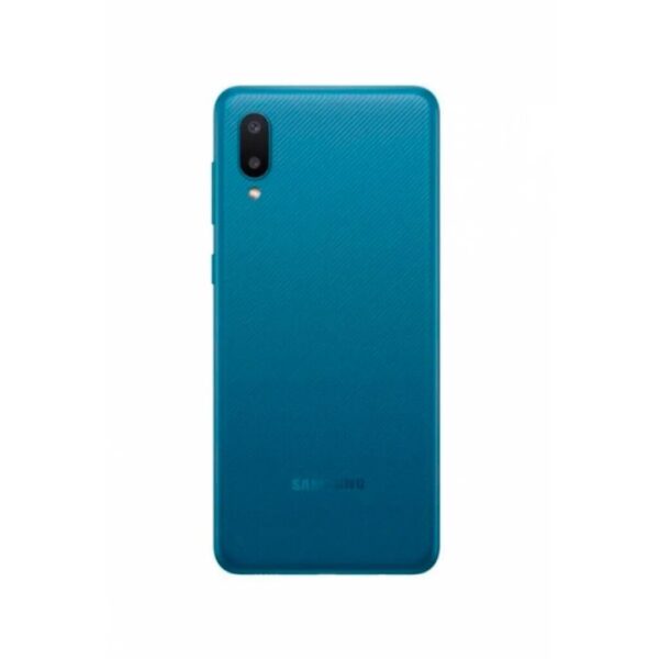 Tapa Trasera Samsung A02 - Con Logo - Con Lente - Azul