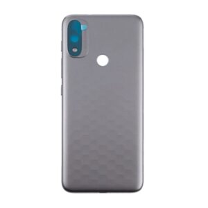 Tapa Trasera Motorola Moto E20 - Sin Logo- Sin Lente y Con Botonera - Gris