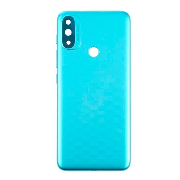 Tapa Trasera Motorola Moto E20 - Sin Logo- Sin Lente y Con Botonera - Azul