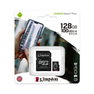 MEMORIA MICRO SD 128 GB KINGSTON CANVAS Select Plus 100mbs