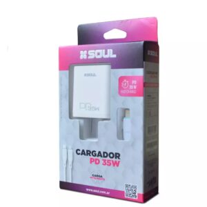 CARGADOR 220V FAST CHARGE 35W IPHONE BLANCO