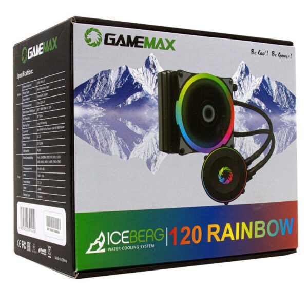 WATERCOOLER GAMEMAX ICEBERG 120 RAINBOW AIO - Imagen 2