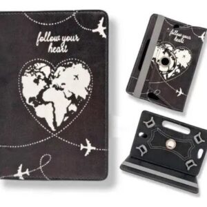 FLIP COVER TABLET 8'' 360° DISEÑO HEART SOUL