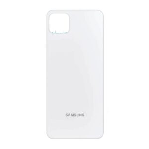 Tapa Trasera Samsung A22 5G - Con Logo - Sin Lente - Blanco 