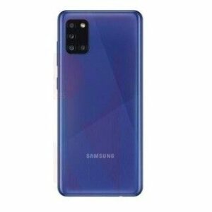 Tapa Trasera Samsung A31 - Con Logo - Con Lente -  Azul 