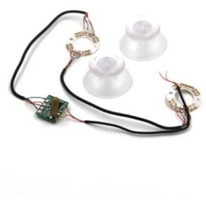 9 STICK PLASTICO TRANSPARENTES CON LUZ PS4