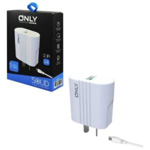 CARGADOR ONLY MICRO USB 2.1A BLANCO