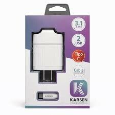 CARGADOR KARSEN PREMIUN 3.1A TIPO C