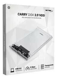 CARRY DISK SSD/HDD 2.5 SATA USB 3.0 NETMAK ALUMINIO NM-CASE-AL 2