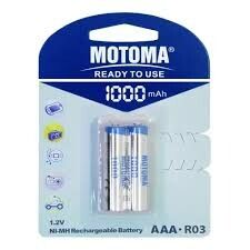 PILA MOTOMA RECARGABLE AAA 1000 MAH