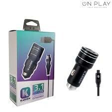 CARGADOR 12V KARSEN ESTRUENDO 3.1A MICRO USB