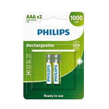 Pila PHILIPS Recargable AAA x2