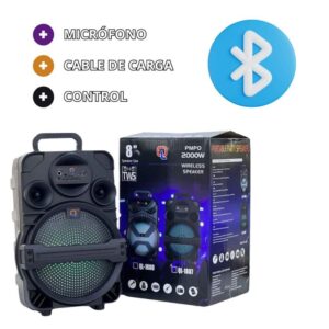 PARLANTE QL 8''1807 MODV-003Z CON MICROFONO
