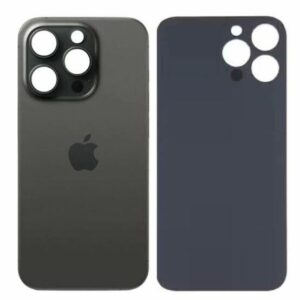 Tapa Trasera iPhone 15 Pro Max - Sin Lente - Negro