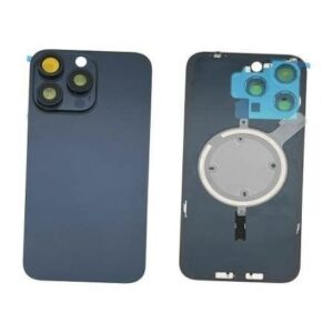 Tapa Trasera iPhone 15 Pro - Con lente y Carga Inalmbrica - Azul