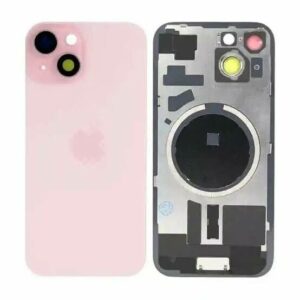 Tapa Trasera iPhone 15 - Con lente y Carga Inalmbrica - Rosa