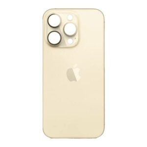 Tapa Trasera iPhone 14 Pro Max - Sin lente - Dorado