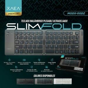 TECLADO ULTRAFINO PLEGABLE MODX-00DZ - BLANCO