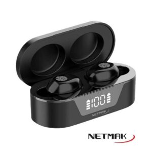 AURICULAR BLUETOOTH TOUCH CON DISPLAY NETMAK NM-BIZA BK